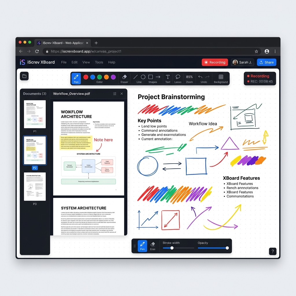 iScrev XBoard Web Interface